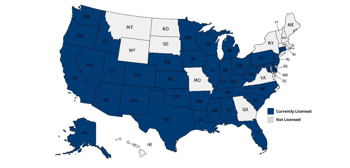 Licensing Map 1-13-2021